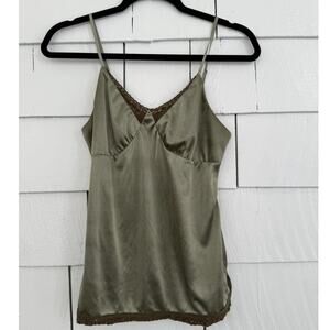 Vintage Xhilaration Women's Med Y2K Babydoll Cami Satin Dainty Coquette Tank Top